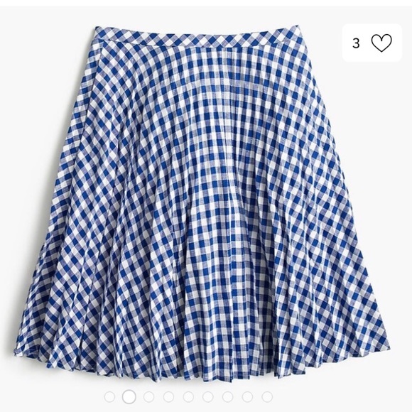 J. Crew Gingham Mini/Circle Skirt - Picture 5 of 5